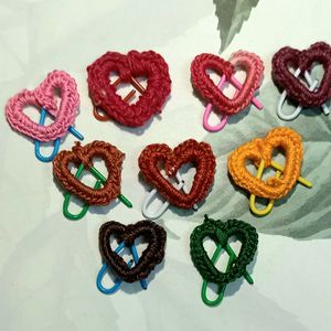 Handmade Crochet Paperclip Bookmark(9pc)