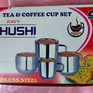 Stainless Steel Cups Set ☕