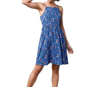 Tokyo Talkies Blue Floral Dress