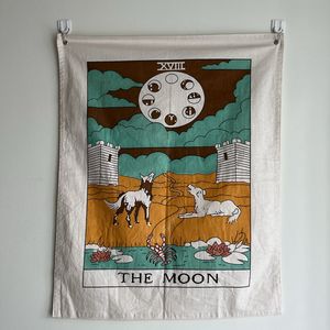 The Moon Tarot Wall Art Tapestry