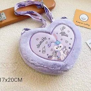 Kids Fluffy Plushy Soft Sling Bag Party Shopping