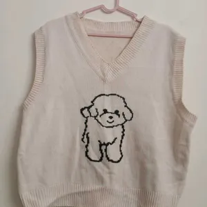 Pigment Cute Dog Knit Vest