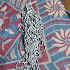 Plastic Silver Beads
