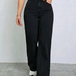 H&M Black WIDE LEG JEANS