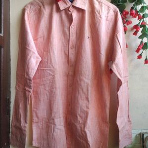 Peach Numerouno Formal Shirt