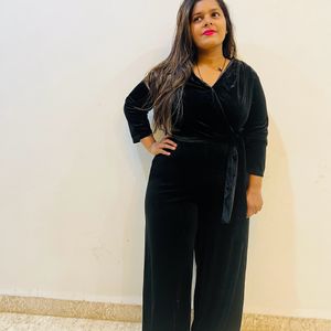 Black Velvet Jumpsuit