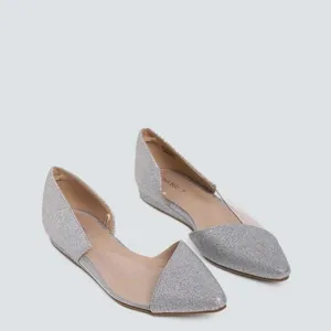 Westside Silver Low Wedge Shoe