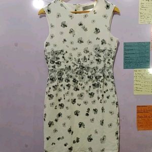 Vero Moda White Printed Midi Dress(woman)