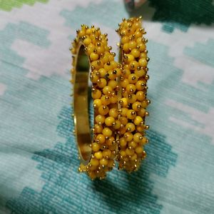 Yellow Haldi Bangles