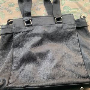 Black Leather Handbag