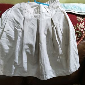 White School Uniform Skirt For 11-12 Year Girl