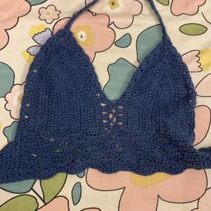 Crochet Strappy Crop Top