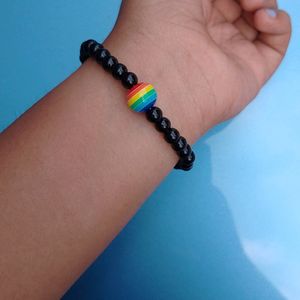 Rainbow Single Beaded Bracelet