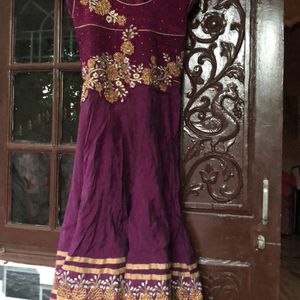 Purple Kurti Set