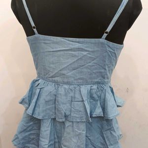 Soft Denim Stylish Top..32 To 33inch