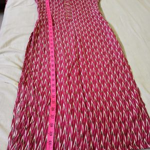 Pink Pure Cotton Kurti