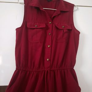 Maroon Jumpsuit M