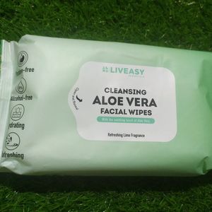 Liveasy Alovera Facial 72 Wipes