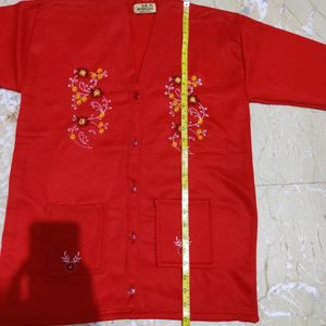 Red Sweater For Women Totally New.