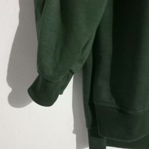 High And Low Green Sweatshirt