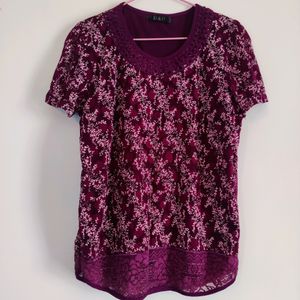 Plum Coloured Women's Top