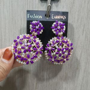 Purple Earings