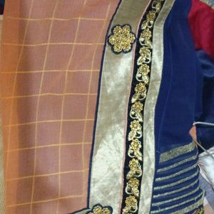 Double Coloured Attractive Saree For Women