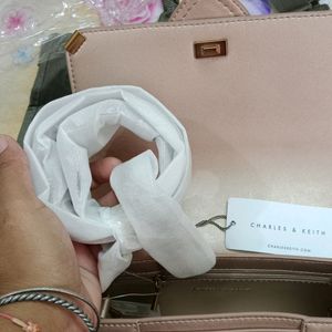 CHARLES & KEITH Rose Gold Sling Bag