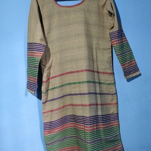 Tan Colored Straight Kurtas