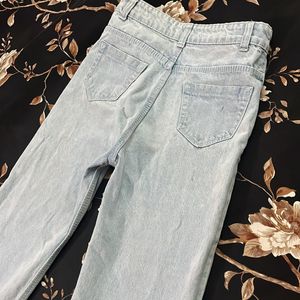 Sky Blue Straight Fit Jeans!!