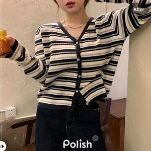 New Korean Stylish Crop Cardigan