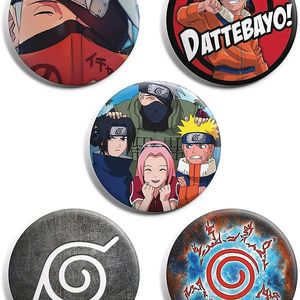 Naruto Anime Pin Badge (Customisation Available )