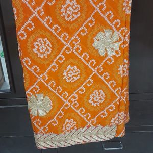 Pure Chiffon Saree With Full Border