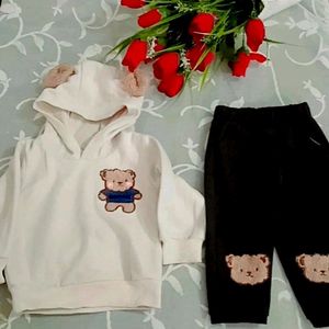 rBaby Boy Cute Teddy Bear Cap Hoodie With Pajama