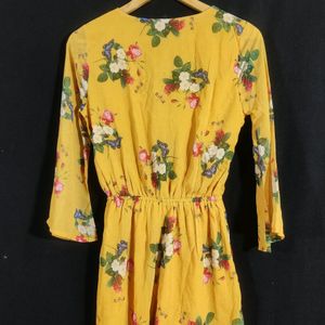 Yellow Floral Jumpsuit