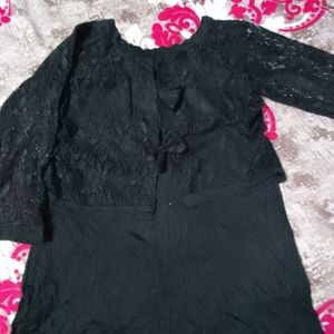 Black Net Top For Girls