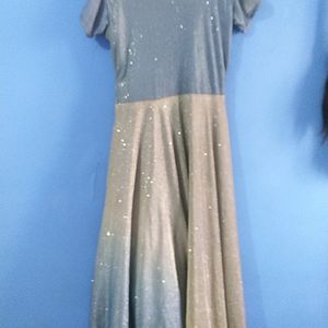 Mirror Work Long Frock