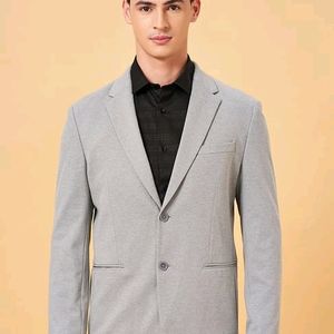 Byford By Pantaloons Grey Slim Fit Blazers