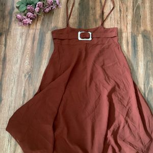 Brown Party Dress