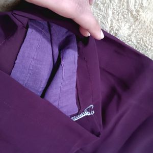 Purple Trendy Long Umbrella Suit