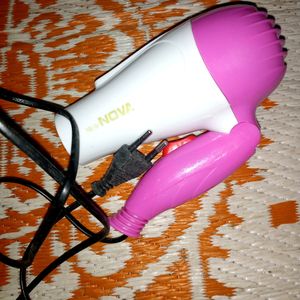 Foldable Pink Hair Dryer