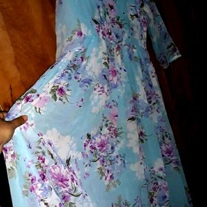 Neyra Cut Floral Gown