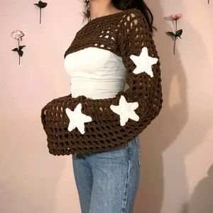 Crochet Brown 🌟 Bolero