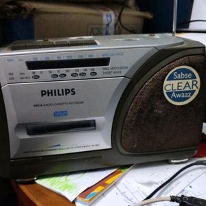 Antique Philips Tape Recorder And Radio