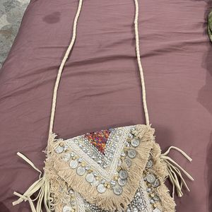 Unused Ethnic Style Sling Bag
