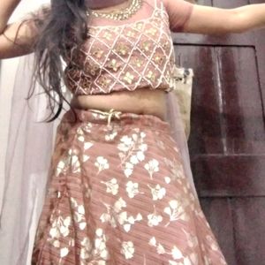 lehenga 🤎🔥 Crop top lehnga wedding with cancan