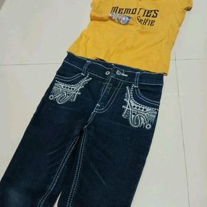 Unisex Kids Jeans of 2-5 Years Age