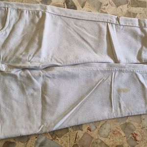 High Waist White Jeans Stretchable