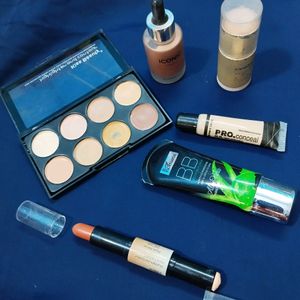 (Free 2 Products) Makeup Combo Of 6 Product