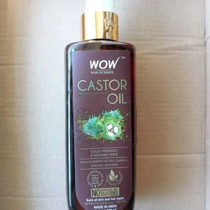 Unused Pack Of Wow Castor Oil, Cold pressed